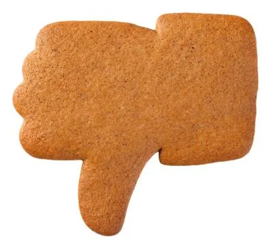 Gingerbread Dislike Cookie Stock Photos