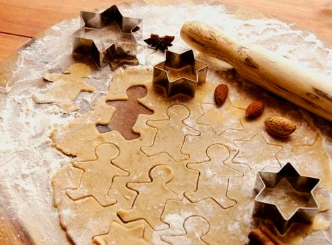 Gingerbread dough Stock Photos