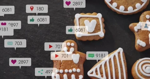 Gingerbread Cookies Overlay Stock Videos – Royalty-Free HD & 4K Videos ...