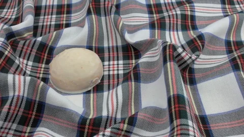 Gingerbread on fabric Stock Footage 106393203