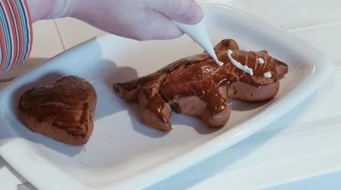 Gingerbread figure 스톡 동영상 47584102