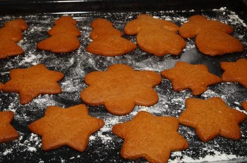 Gingerbread flowers 스톡 사진