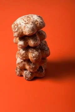 Gingerbread with a glaze on dark Stock Photos