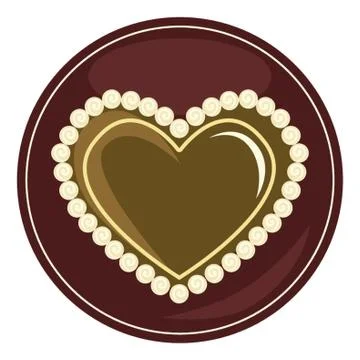 Gingerbread Heart Illustrazione stock