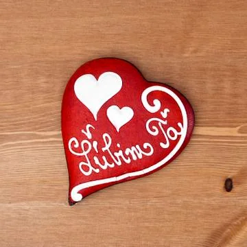 Gingerbread heart Stock Photos