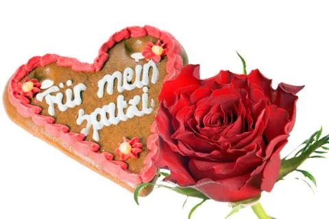 Gingerbread heart Stock Photos