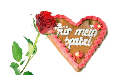 Gingerbread heart Stock Photos