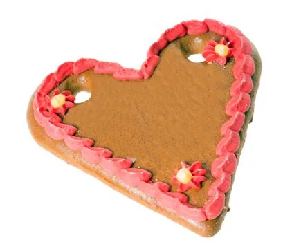 Gingerbread heart Stock Photos