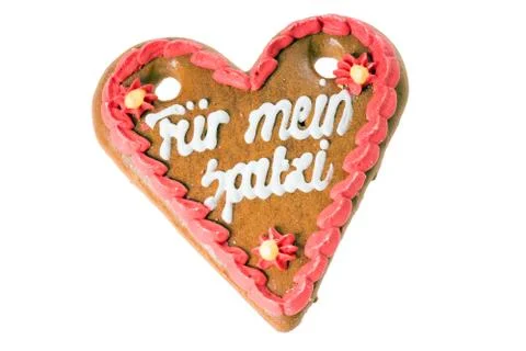 Gingerbread heart Stock Photos
