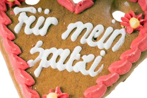 Gingerbread heart Foto stock