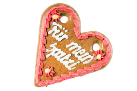 Gingerbread heart Stock Photos