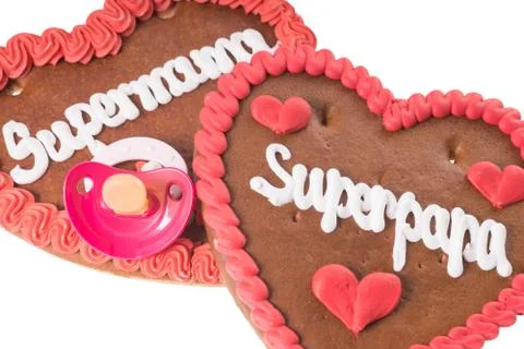 Gingerbread heart Foto stock