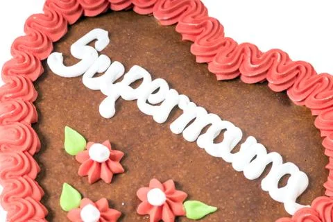 Gingerbread heart Stock Photos