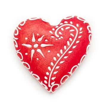Gingerbread heart Stock Photos