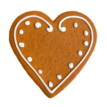 Gingerbread heart Stock Photos