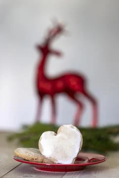 Gingerbread heart Stock Photos