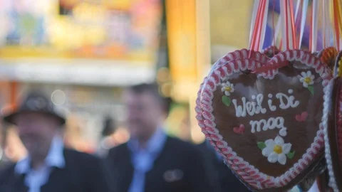Gingerbread Hearts Stock Footage 88290652