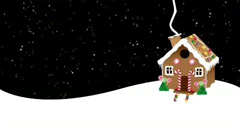 Gingerbread house 1 Stock Footage 513876