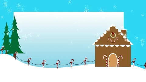 Gingerbread house 1080  background Stock Footage 50795346