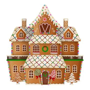 Gingerbread house 2 Stock Illustration
