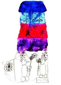 The gingerbread house Stock Illustration