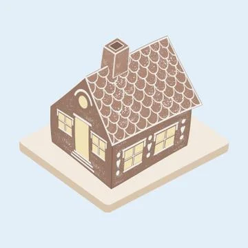 Gingerbread house. Stock Illustration