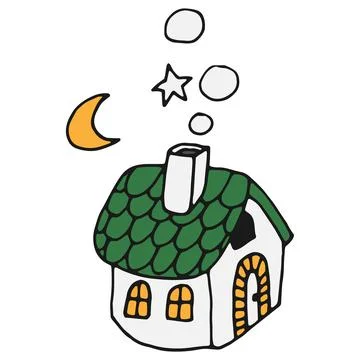 Gingerbread house Illustration