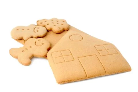 Gingerbread house kit Stock Photos
