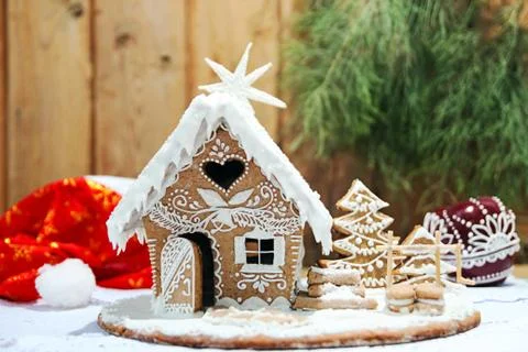 Gingerbread house Stock Photos