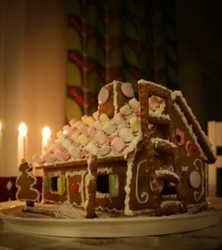 Gingerbread house Stock Photos