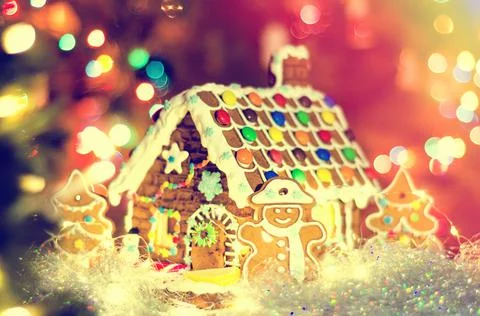 Gingerbread house Stock Photos