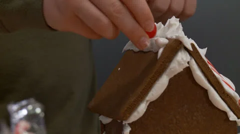 Gingerbread Houses 04 Stock Footage 27076802