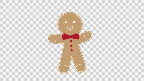 Gingerbread Icon Video stock 205037685