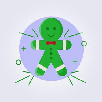Gingerbread icon vector illustration design Stock Illustration