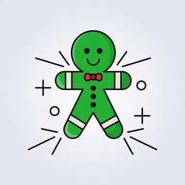 Gingerbread icon vector illustration design Stock Illustration