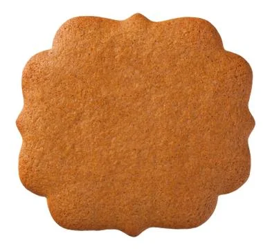 Gingerbread Label Cookie Stock Photos