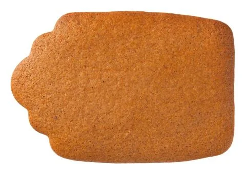 Gingerbread Label Cookie Stock Photos