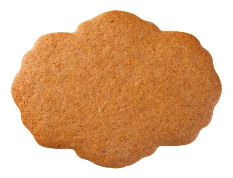 Gingerbread Label Cookie Stock Photos