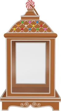Gingerbread lantern Stock Illustration