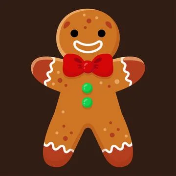 Gingerbread man. Christmas vector illustration イラスト素材