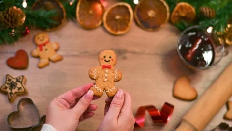 Gingerbread man dance Stock Footage 294935584