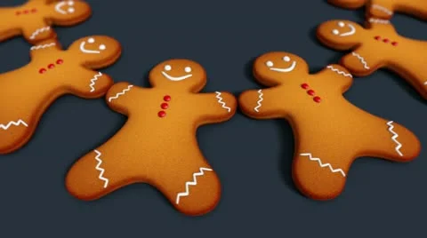 Gingerbread man. Video stock 21521772