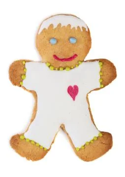 Gingerbread man, handmade baking Stock Photos