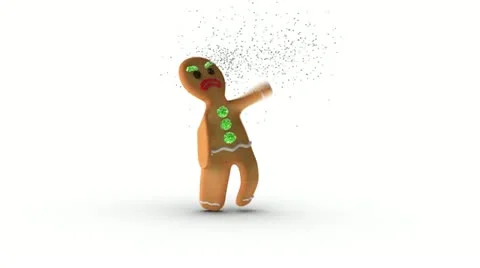 Gingerbread man is having swarm problem Видео 21704197