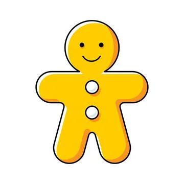 Gingerbread man icon Stock Illustration