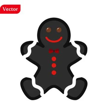 Gingerbread man icon, vector illustration design. Christmas collection. eps10 Stock Illustration