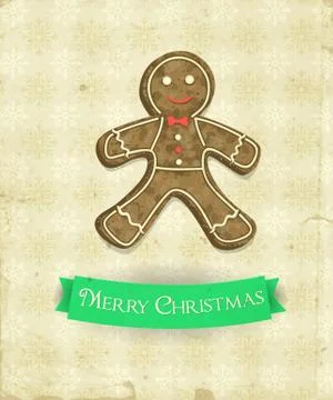 Gingerbread man Stock Illustration