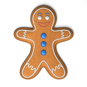 Gingerbread man Stock Illustration