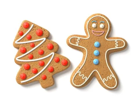 Gingerbread man Stock Illustration