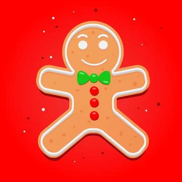 The gingerbread man Stock Illustration
